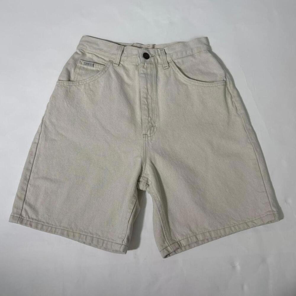 vintage 90s lee cream denim shorts